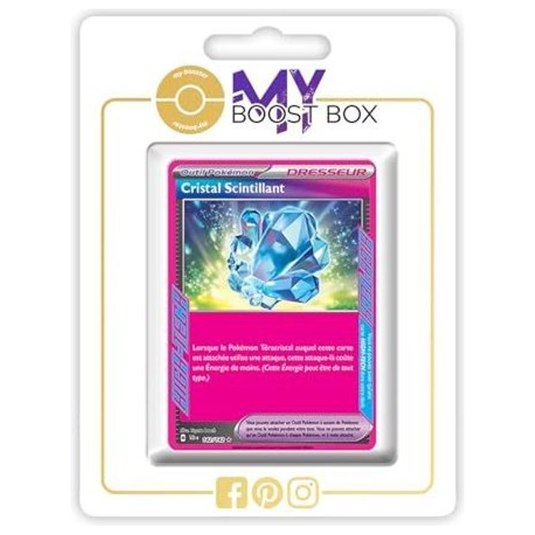Carte Pokémon Cristal Scintillant 142/142 Dresseur High-Tech Holo, recto, issue de l’extension Couronne Stellaire du bloc Écarlate et Violet EV07.