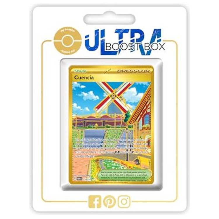 Carte Pokémon Cuencia 229/197 Dresseur Secrète Gold, vue de face, issue de l’extension Écarlate et Violet 3 Flammes Obsidiennes en français.