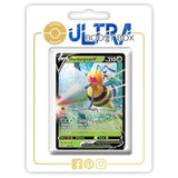 Carte Pokémon Dardargnan V 001/189 en français, version ultra rare de l’extension Astres Radieux Épée et Bouclier 10, vue de face détaillée