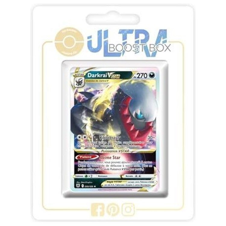Carte Pokémon Darkrai VSTAR 099/189 de l'extension Astres Radieux, image 1 sur 3 de la fiche Ultraboost