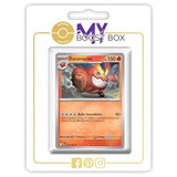 Carte Pokémon Darumacho 016/094 en version Reverse de l’extension Flammes Fantasmagoriques, bloc Méga-Évolution 02, vue de face détaillée.