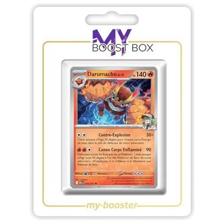 Carte Pokémon Darumacho de N 033/217 en version Reverse de l’extension Héros Transcendants, vue de face avec les détails du Pokémon Feu.