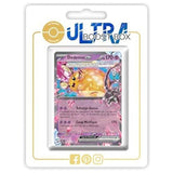 Carte Pokémon Dedenne ex 093/193 Téracristal, édition française de l’extension Évolutions à Paldea EV02, vue de face en gros plan.