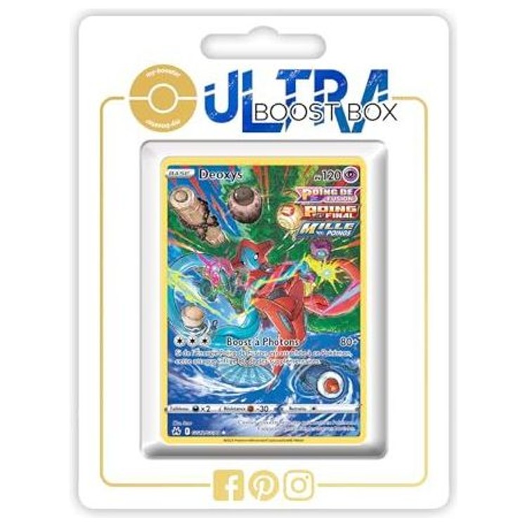 Carte Pokémon Deoxys GG12/GG70 Alternative Pokémon Gallery Secrète Zénith Suprême Épée et Bouclier 12.5, vue de face en gros plan
