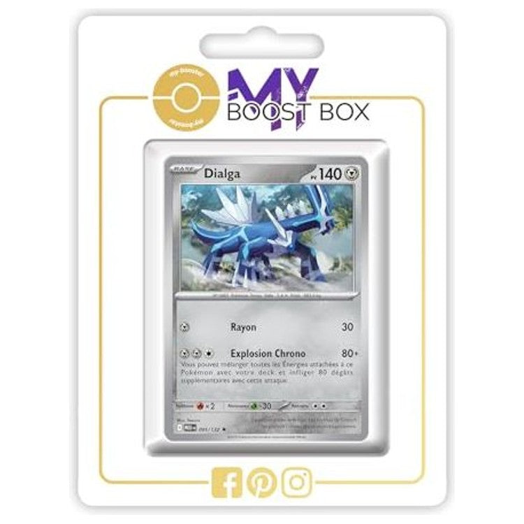 Carte Pokémon Dialga 095/132 en version Holo ou Reverse, vue de face, issue de l’extension Méga-Évolution 1 code ME01.
