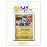 Carte Pokémon Dialga 135/191 en version Holo ou Reverse, recto, issue de l’extension Étincelles Déferlantes Écarlate et Violet 08