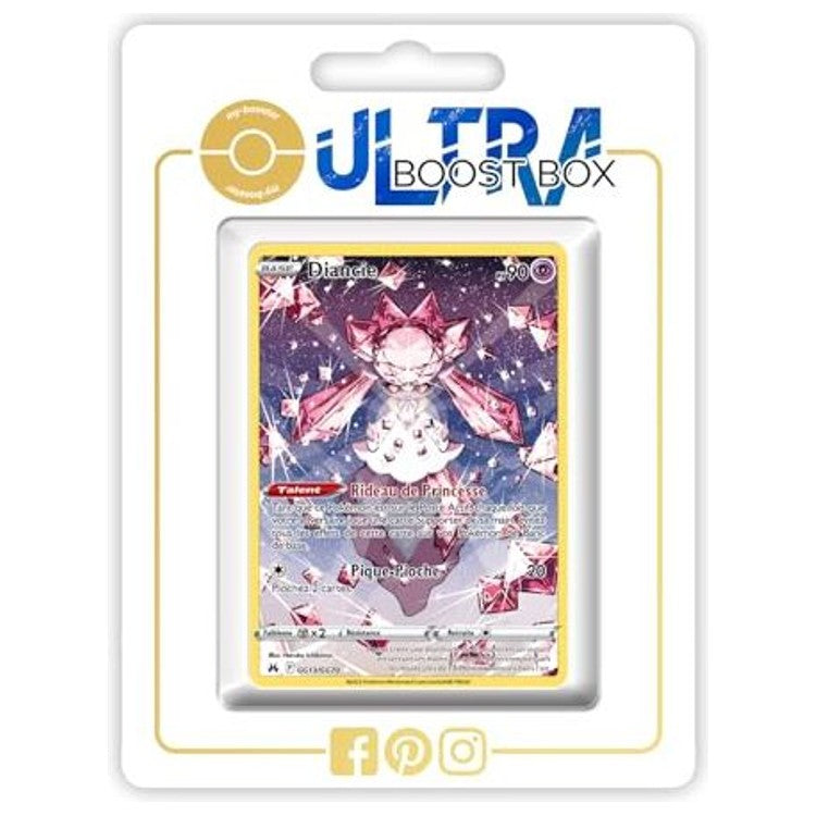 Carte Pokémon Diancie GG13/GG70 Galerie Secrète alternative de l’extension Zénith Suprême, vue de face en édition française officielle.