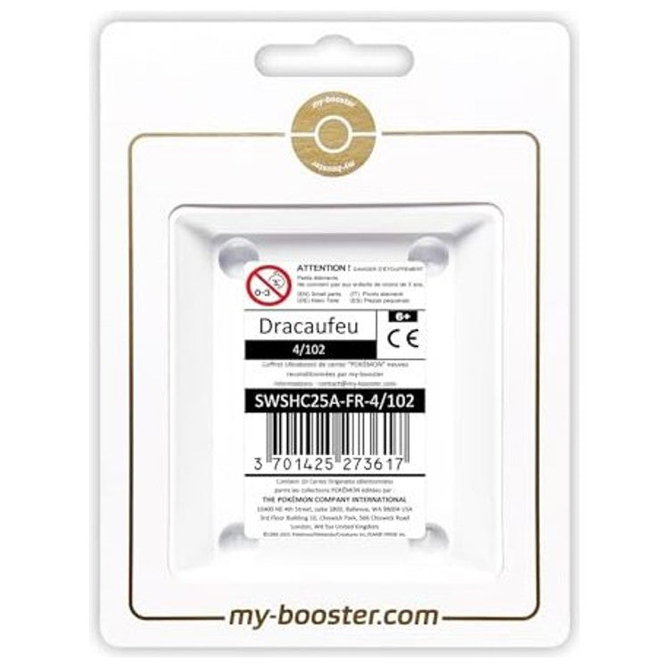 Carte Pokémon Dracaufeu 4/102 Holo Collection Classique de l’extension Célébrations 25 ans, vue de face en édition française authentique