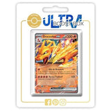 Carte Pokémon Dracaufeu ex SV161 Ultra Rare de l’extension Couronne Stellaire Écarlate et Violet 07, vue de face avec l’illustration complète.