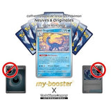 Carte Dragmara présentée devant un éventail de cartes Pokémon, avec le nom my-booster sous l’image.