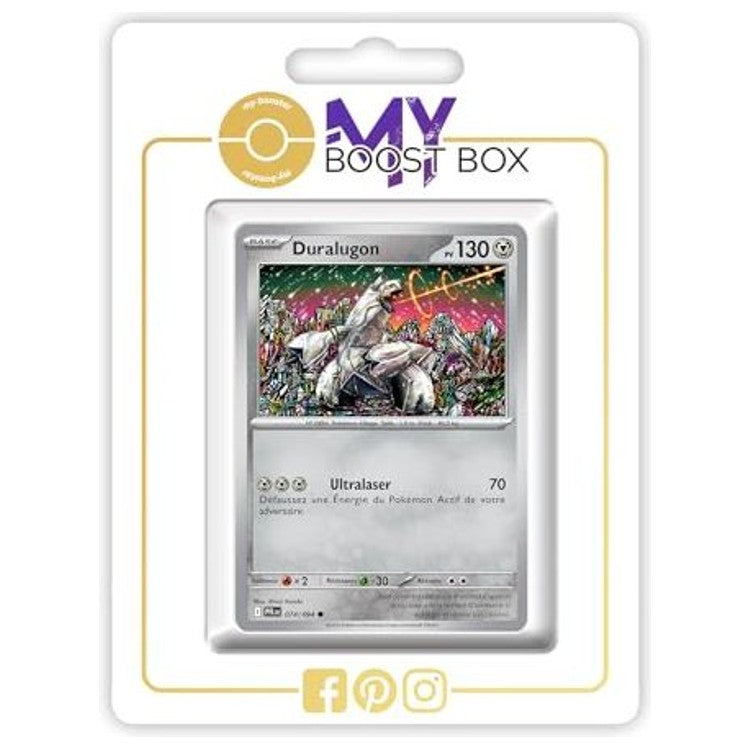 Carte Pokémon Duralugon 074/094 Reverse, recto en français de l’extension Flammes Fantasmagoriques du bloc Méga-Évolution 02.