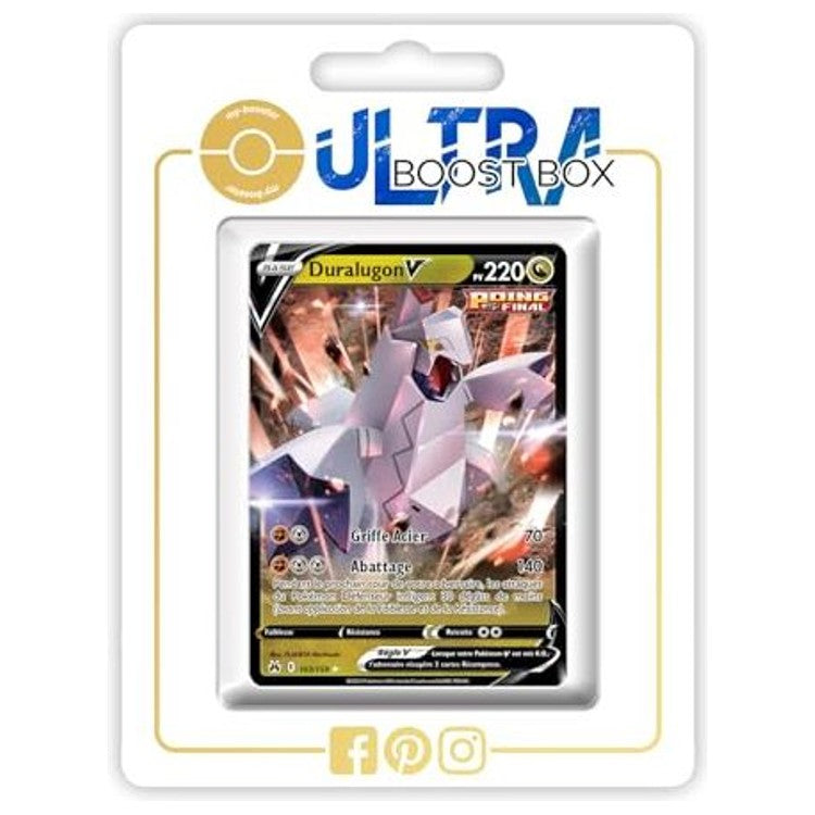 Carte Pokémon Duralugon V 103/159 ultra rare Poing Final, recto en français issue de l’extension Zénith Suprême Épée et Bouclier 12.5