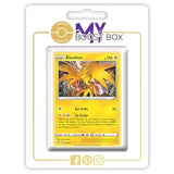 Carte Pokémon Électhor 048/185 en version Holo ou Reverse de l’extension Voltage Éclatant, bloc Épée et Bouclier 04, vue de face détaillée.