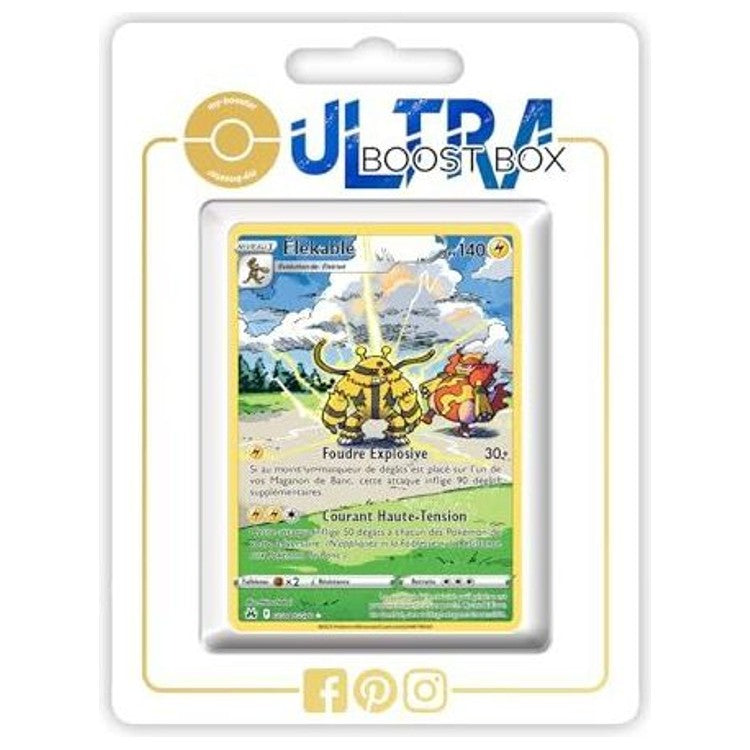 Carte Pokémon Élekable GG08/GG70 Galerie Secrète Zénith Suprême, vue de face avec illustration alternative en français