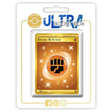 Carte Pokémon Énergie Combat de Base 258/198 secrète Gold EV01, vue de face, édition française Écarlate et Violet 1