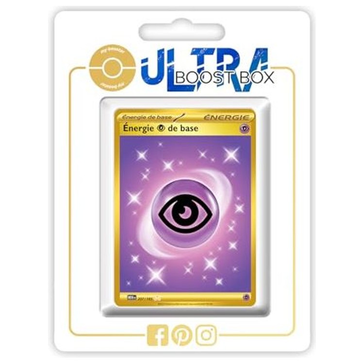 Carte Energie Psy de Base 207/165 secrète Gold recto de l’extension Écarlate et Violet 151, édition française pour decks de type Psy