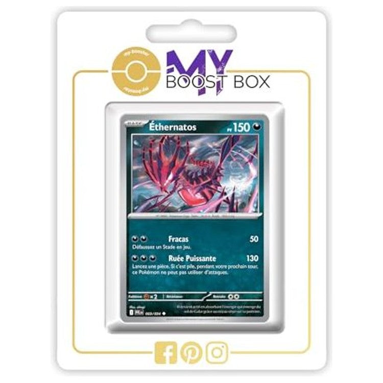 Carte Pokémon Éthernatos 069/094 Reverse, recto, issue de l’extension Flammes Fantasmagoriques du bloc Méga-Évolution 02 en français