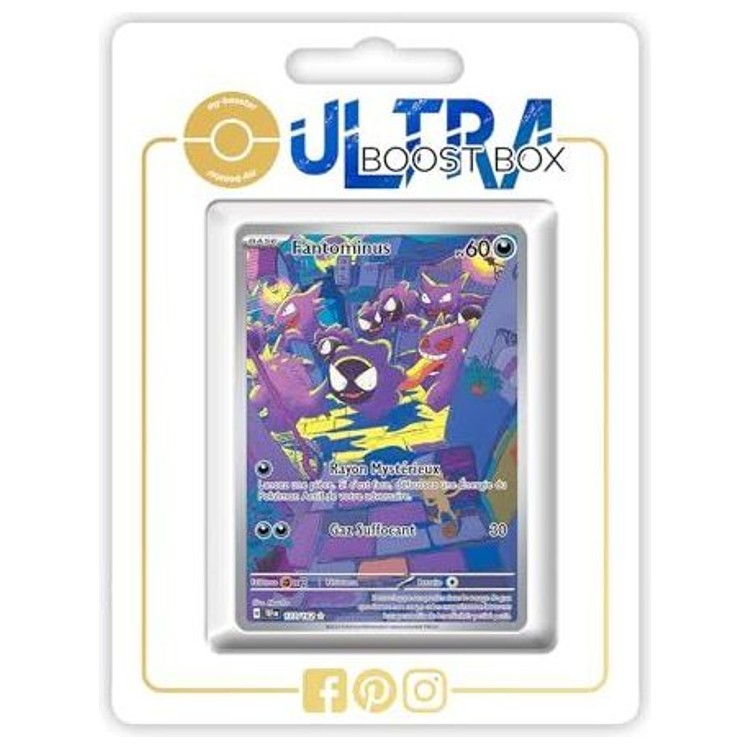 Carte Pokémon Fantominus 177/162 Alternative Pokémon Gallery Secrète, recto, issue de l’extension Forces Temporelles Écarlate et Violet 05.