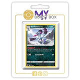 Carte Farfurex de Hisui présentée dans un support blanc et doré, avec son illustration et ses attaques visibles.