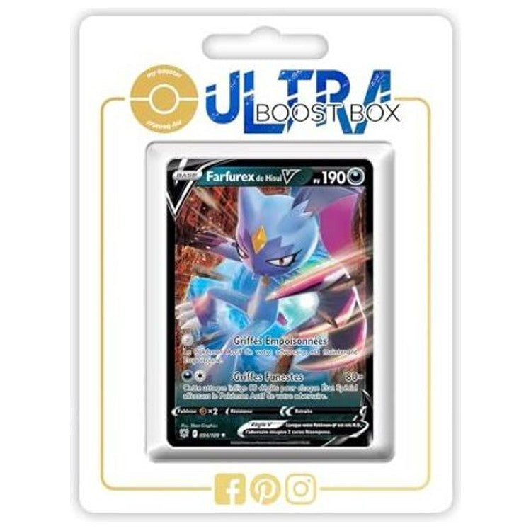 Carte Pokémon Farfurex de Hisui V 094/189 Ultra Rare de l’extension Astres Radieux EB10, vue de face avec l’illustration complète.