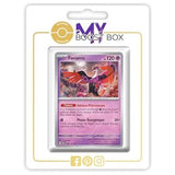 Carte Pokémon Favianos 096/167 en version Holo ou Reverse, recto, issue de l’extension Mascarade Crépusculaire Écarlate et Violet EV06.
