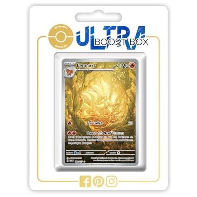 Carte Pokemon Feunard 199/197 Alternative Pokemon Gallery Secrete Flammes Obsidiennes EV03 en francais, vue de face avec l’illustration complete