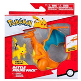 Blister Battle Figure Pack Pokémon contenant les figurines Dracaufeu et Pikachu