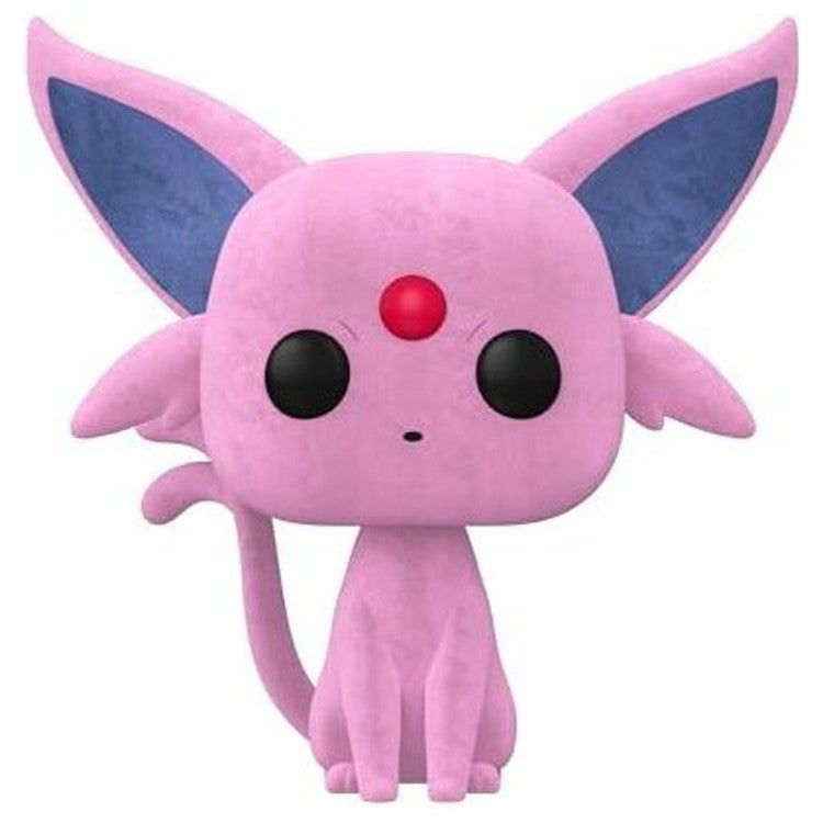 Figurine Funko POP Mentali floquée, au revêtement rose velouté et aux oreilles bleutées