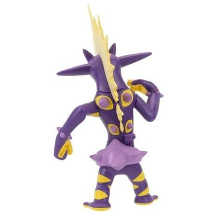 Figurine Salarsen vue de dos, crête jaune dressée le long du corps