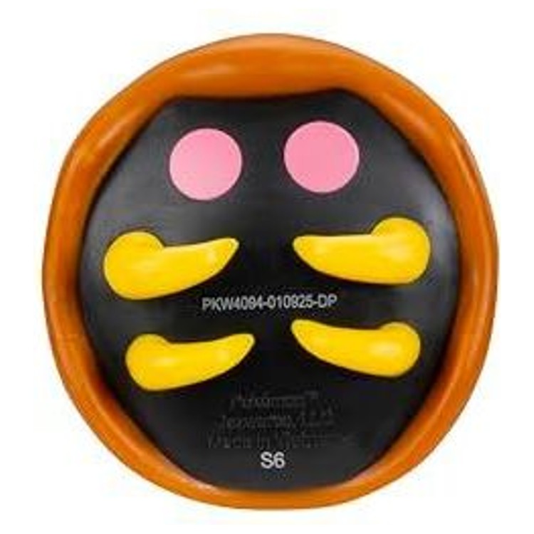 Figurine Kabuto vue de dessous, carapace orange et face ventrale noire aux pattes jaunes