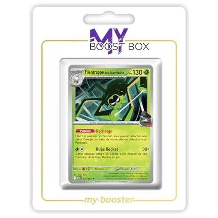 Carte Pokémon Filentrappe de la Team Rocket 019/217 en version Holo ou Reverse, vue de face, issue de l’extension Héros Transcendants Méga-Évolution 02.5