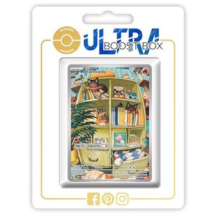 Carte Pokémon Flamiaou 167/162 Alternative Pokémon Gallery Secrète EV05, vue de face, issue de l’extension Forces Temporelles Écarlate et Violet.