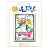 Carte Pokemon Flamigator ex SV081 chromatique Full Art de l’extension Destinees de Paldea Ecarlate et Violet 4.5, vue de face en francais
