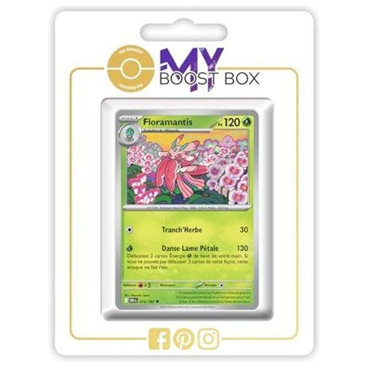 Carte Pokémon Floramantis 014/182 en version Reverse de l’extension Rivalités Destinées Écarlate et Violet 10, vue de face en français