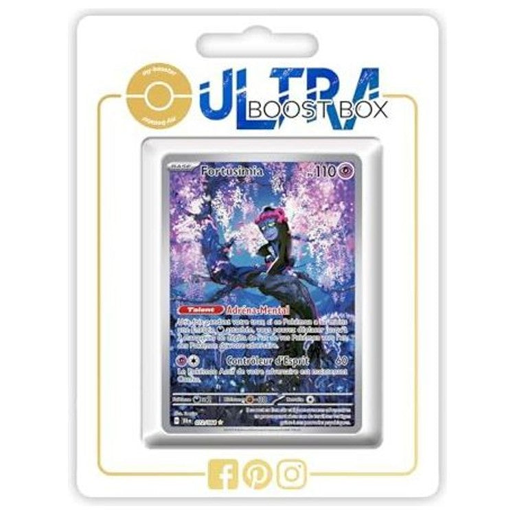 Carte Pokémon Fortusimia 072/064 Alternative Pokémon Gallery Secrète Fable Nébuleuse Écarlate et Violet 6.5, vue de face en gros plan