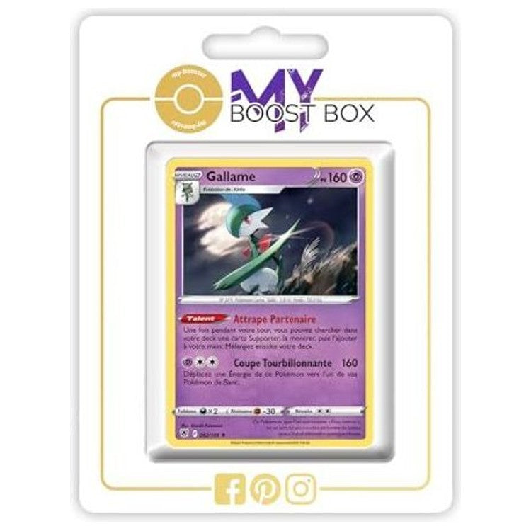 Carte Pokémon Gallame 062/189 Holo ou Reverse de l’extension Astres Radieux Épée et Bouclier 10, vue de face en français