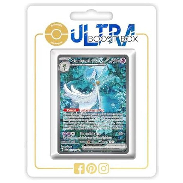 Carte Pokémon Gardevoir ex 233/091 Alternative Pokémon Gallery Secrète Destinées de Paldea EV4.5 en version française, vue de face détaillée