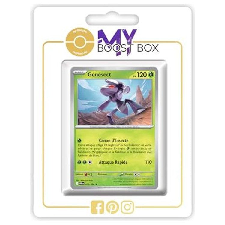 Carte Pokémon Genesect 008/094 Holo ou Reverse recto, extension Flammes Fantasmagoriques bloc Méga-Évolution 02 en français