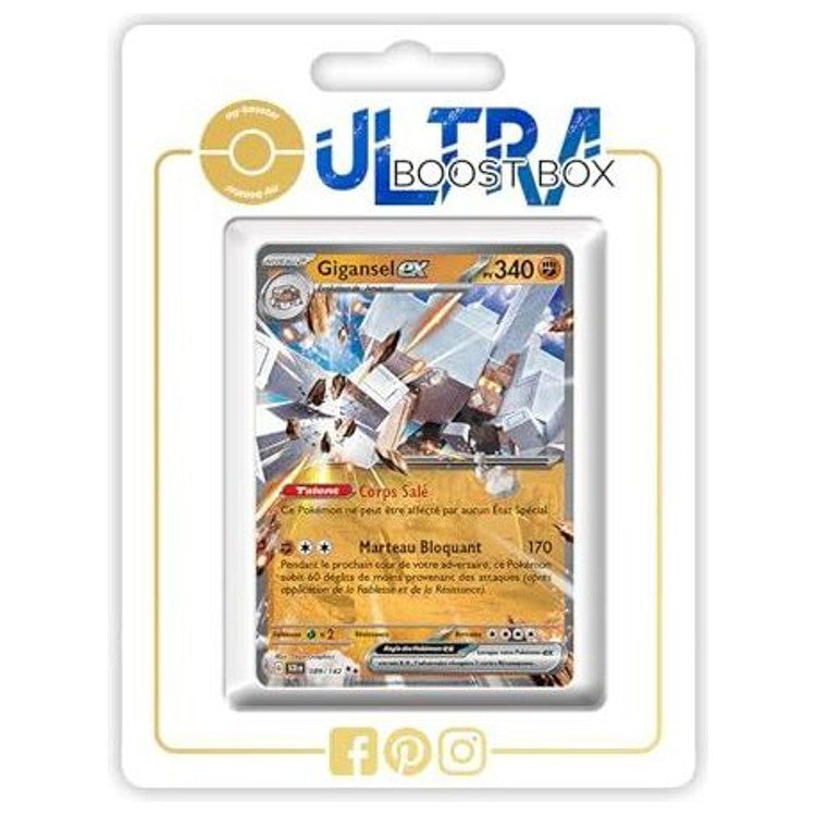 Carte Pokémon Gigansel ex 089/142 en français, recto détaillé de l’extension Couronne Stellaire Écarlate et Violet 07