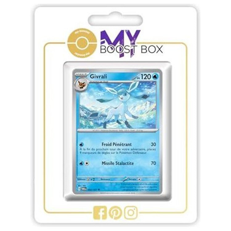 Carte Pokémon Givrali 054/167 en version Reverse de l’extension Mascarade Crépusculaire Écarlate et Violet 06, vue de face en gros plan.
