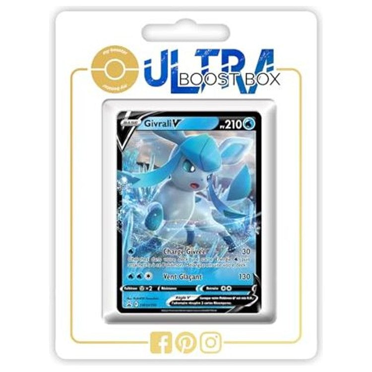 Carte Pokémon Givrali V SWSH196 promo, recto en français de l’extension Stars Étincelantes du bloc Épée et Bouclier