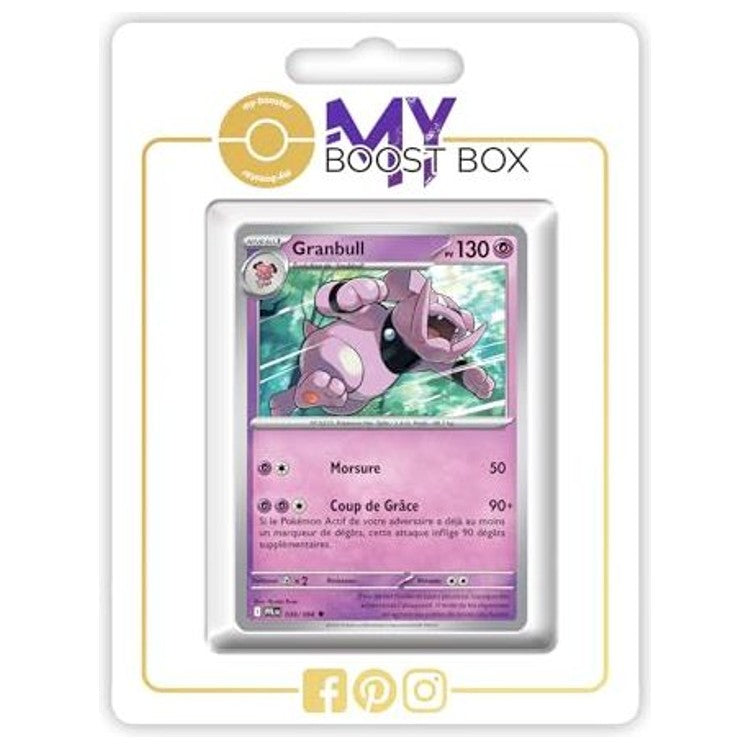 Carte Pokémon Granbull 038/094 en version Reverse de l’extension Flammes Fantasmagoriques, vue de face, édition française officielle ME02.