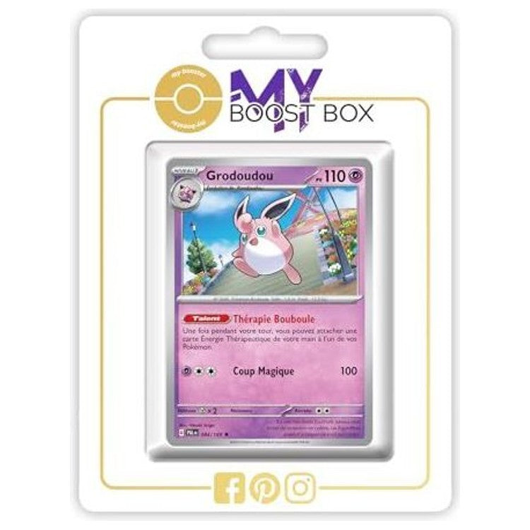Carte Pokémon Grodoudou 084/193 en version Holo ou Reverse de l’extension Évolutions à Paldea Écarlate et Violet 02, vue de face détaillée.