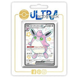 Carte Pokémon Grodoudou ex 222/091 Full Art chromatique secrète de l’extension Destinées de Paldea Écarlate et Violet 4.5, vue de face