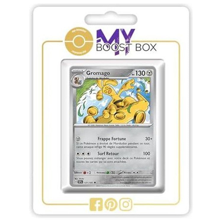 Carte Pokémon Gromago 131/191 en version Reverse de l’extension Étincelles Déferlantes, recto en français, issue du bloc Écarlate et Violet EV08.