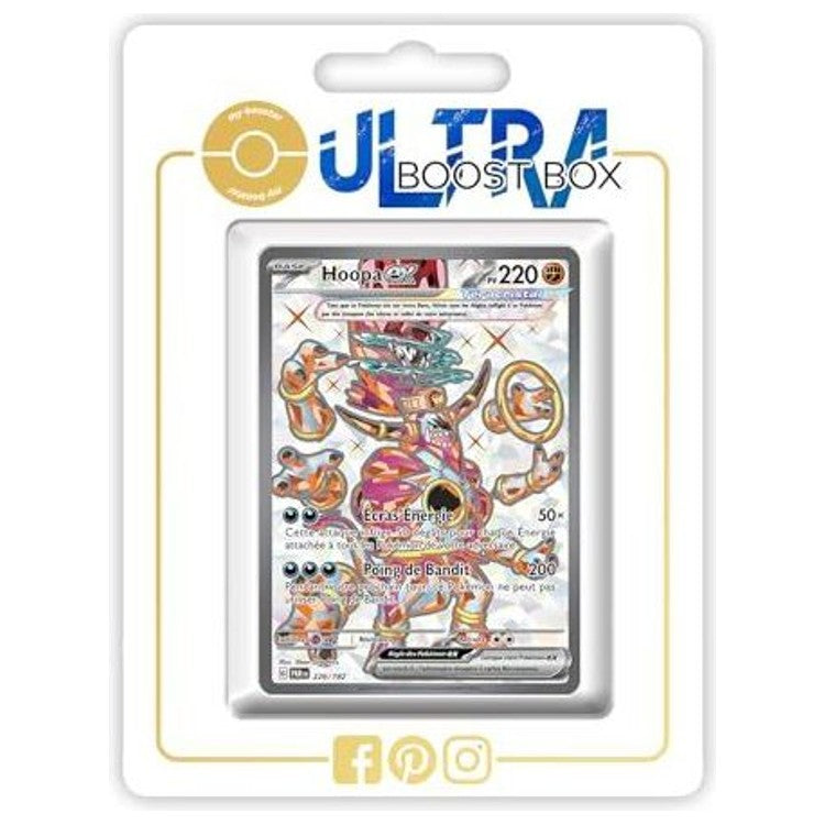 Carte Pokémon Hoopa ex 226/182 Full Art Téracristal secrète, recto, issue de l’extension Faille Paradoxe Écarlate et Violet 04 en français
