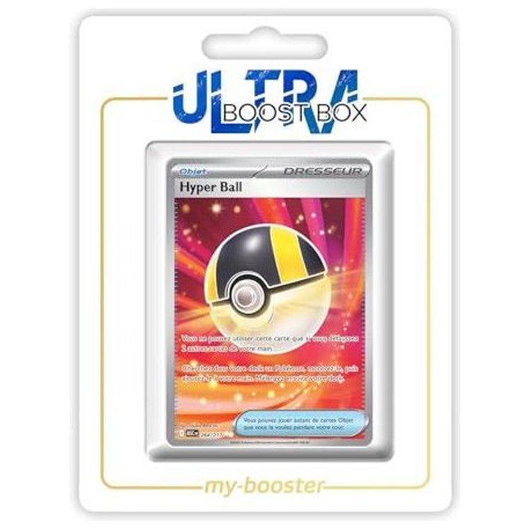 Carte Dresseur Hyper Ball 264/217 Full Art Secrète de l’extension Héros Transcendants, recto en français issue du bloc Méga-Évolution 2.5