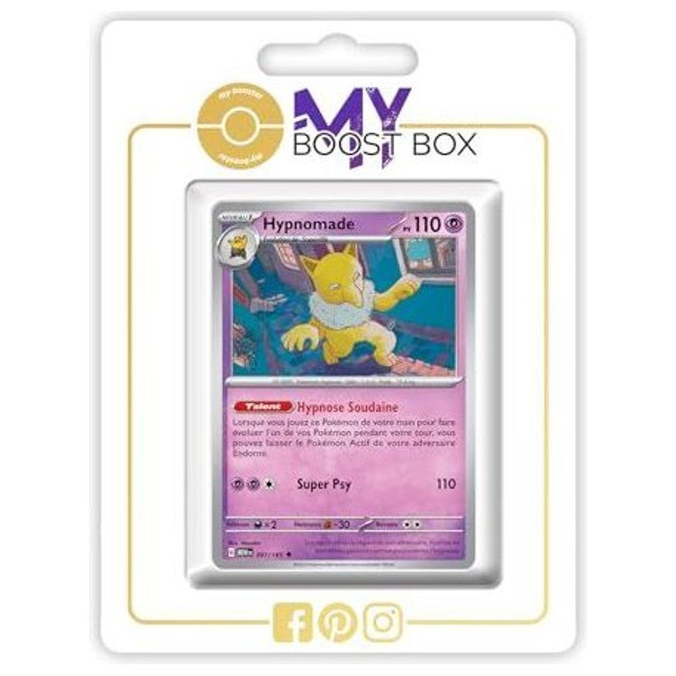 Carte Pokémon Hypnomade 097/165 en version Reverse de l’extension 151 Écarlate et Violet 3.5, vue de face avec les détails du Pokémon Psy.