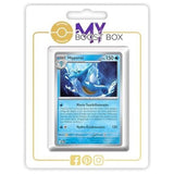 Carte Hyporoi présentée dans un support blanc, avec son illustration bleue et ses attaques visibles.