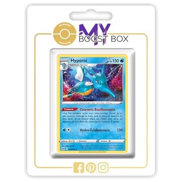 Carte Pokémon Hyporoi 037/196 Holo ou Reverse de l’extension Origine Perdue, bloc Épée et Bouclier 11, vue de face détaillée.